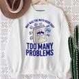 Why Was The Math Book Sad Too Many Problems Math Humor Sweatshirt Gifts for Old Women