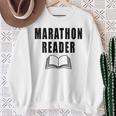 Women's Marathon Reader Book Reader Sweatshirt Gifts for Old Women Women's Marathon Reader Book Reader Sweatshirt Gifts for Old Women
