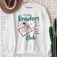 Women's Reading Book Lover Bookish Late A Night Readers Club Sweatshirt Gifts for Old Women