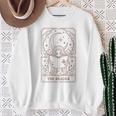 Women's Reading Squad Book Lover Bookish The Reader Tarot Card Sweatshirt Gifts for Old Women