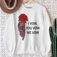 Women's Smutty Book ShirtI Vow You Vow We Vow Merch Dark Romance Sweatshirt Gifts for Old Women