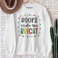 XboE Books Make Bright Christmas Light Merry Xmas Bookworm Sweatshirt Gifts for Old Women XboE Books Make Bright Christmas Light Merry Xmas Bookworm Sweatshirt Gifts for Old Women