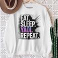 Yaoi Eat Sleep Repeat Manga Anime Book Premium Tri-Blend Sweatshirt Gifts for Old Women