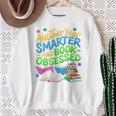 Another Year Smarter And Book-Obsessed Birthday Graphic Sweatshirt Gifts for Old Women