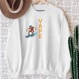 Yes I Vape V Return A My P Library Books E On Time Premium Sweatshirt Gifts for Old Women