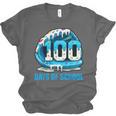 100 Days Of School Baseball Drip Ice Cream Kid Boy 100th Day Unisex Jersey T-Shirt