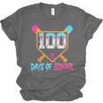 100 Days Of School Baseball Ice Cream Drip 100th Day School Unisex Jersey T-Shirt 100 Days Of School Baseball Ice Cream Drip 100th Day School Unisex Jersey T-Shirt