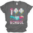 100 Days Of School Boys Kids 100th Day Of School Baseball Unisex Jersey T-Shirt 100 Days Of School Boys Kids 100th Day Of School Baseball Unisex Jersey T-Shirt