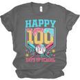 100 Days Of School Kids Baseball Drip 100th Day Of School Unisex Jersey T-Shirt