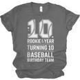 10th Birthday Rookie Of The Year Baseball Double Digit Humor Unisex Jersey T-Shirt 10th Birthday Rookie Of The Year Baseball Double Digit Humor Unisex Jersey T-Shirt