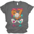 6 7 Ice Cream Drip Baseball Number 67 Player Boy Girl Kids Unisex Jersey T-Shirt 6 7 Ice Cream Drip Baseball Number 67 Player Boy Girl Kids Unisex Jersey T-Shirt