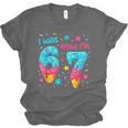 I Was 6 Now I'm 7 67 Birthday Baseball Drip 7 Year Old Unisex Jersey T-Shirt I Was 6 Now I'm 7 67 Birthday Baseball Drip 7 Year Old Unisex Jersey T-Shirt
