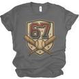 67 Baseball Meme Vintage Sports Crest Retro 67 Player Unisex Jersey T-Shirt 67 Baseball Meme Vintage Sports Crest Retro 67 Player Unisex Jersey T-Shirt