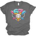 67 Ice Cream Drip Baseball Meme Six Seven Gen Alpha Slang Unisex Jersey T-Shirt