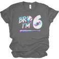 6th Birthday Boy Bro I'm 6 Year Old Baseball Ice Cream Drip Unisex Jersey T-Shirt 6th Birthday Boy Bro I'm 6 Year Old Baseball Ice Cream Drip Unisex Jersey T-Shirt