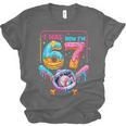 7th Birthday Boys I Was 6 Now I'm 7 Baseball Ice Cream Drip Unisex Jersey T-Shirt