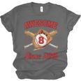 8 Year Old Boys Awesome Since 2018 Baseball Birthday Unisex Jersey T-Shirt 8 Year Old Boys Awesome Since 2018 Baseball Birthday Unisex Jersey T-Shirt