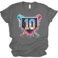 Baseball 10 Year Old Boy Ice Cream Drip 10th Birthday Player Unisex Jersey T-Shirt Baseball 10 Year Old Boy Ice Cream Drip 10th Birthday Player Unisex Jersey T-Shirt
