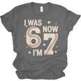 Baseball 7th Birthday 6 7 Years Old I Was 6 Now I'm 7 Unisex Jersey T-Shirt Baseball 7th Birthday 6 7 Years Old I Was 6 Now I'm 7 Unisex Jersey T-Shirt