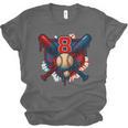 Baseball 8 Year Old Splash Drip 8th Birthday Boy Number 8 Unisex Jersey T-Shirt Baseball 8 Year Old Splash Drip 8th Birthday Boy Number 8 Unisex Jersey T-Shirt