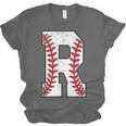 Baseball Alphabet Monogram Initial Letter R Unisex Jersey T-Shirt
