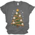 Baseball Bat Christmas Tree Lights Holiday Xmas Unisex Jersey T-Shirt Baseball Bat Christmas Tree Lights Holiday Xmas Unisex Jersey T-Shirt