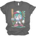 Baseball Character Cartoon Batter Drip Style Women Men Unisex Jersey T-Shirt Baseball Character Cartoon Batter Drip Style Women Men Unisex Jersey T-Shirt