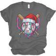 Baseball Christmas Santa Hat Baseball Christmas Drip Unisex Jersey T-Shirt