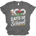 Baseball Dinosaur 100 Days Of School Kids Theme Unisex Jersey T-Shirt