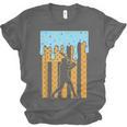 Baseball Drip Dripping Ice Cream Sport Player American Flag Unisex Jersey T-Shirt