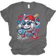 Baseball Drip Icecream Heart Valentine Day Boys Kids Red Unisex Jersey T-Shirt Baseball Drip Icecream Heart Valentine Day Boys Kids Red Unisex Jersey T-Shirt