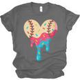 Baseball Drip Melting Ice Cream Baseball Heart Boys Girls Unisex Jersey T-Shirt Baseball Drip Melting Ice Cream Baseball Heart Boys Girls Unisex Jersey T-Shirt