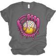 Baseball Drip Pink Glove Respect The Drip Youth Boys Girls Unisex Jersey T-Shirt