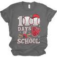 Baseball Happy 100 Days Of School Boy Girl Kid Teacher Unisex Jersey T-Shirt