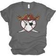 Baseball Heart Pirate Hat Crossed Swords Men Boys Kids Youth Unisex Jersey T-Shirt
