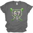 Baseball Ice Cream Drip Number 67 Player 67th Birthday Kids Unisex Jersey T-Shirt