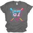 Baseball Ice Cream Drip Number 67 Player 67th Birthday 67 Unisex Jersey T-Shirt Baseball Ice Cream Drip Number 67 Player 67th Birthday 67 Unisex Jersey T-Shirt