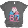 Baseball Ice Cream Drip Six Seven Gen Alpha Meme 67 Unisex Jersey T-Shirt