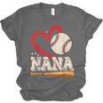 Baseball Nana Baseball Heart Family Matching Unisex Jersey T-Shirt