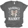 Baseball Nanny Baseball Coquette Bow Unisex Jersey T-Shirt