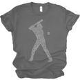 Baseball Player Typography Word Art Unisex Jersey T-Shirt