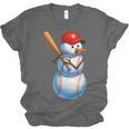Baseball Snowman Merry Christmas Xmas Pajamas Men Women Kids Unisex Jersey T-Shirt