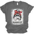 Bleached Nanny Life Soccer Messy Bun Baseball Game Day Unisex Jersey T-Shirt Bleached Nanny Life Soccer Messy Bun Baseball Game Day Unisex Jersey T-Shirt