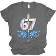 Blue Camo Baseball 67 Six Seven Camo Ice Cream Drip Boy Teen Unisex Jersey T-Shirt