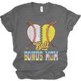 Bonus Mom Of Both Half Baseball Softball Ice Cream Drip Unisex Jersey T-Shirt Bonus Mom Of Both Half Baseball Softball Ice Cream Drip Unisex Jersey T-Shirt