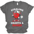 Boys Valentines Baseball Drip Icecream Stealing Hearts Kids Unisex Jersey T-Shirt Boys Valentines Baseball Drip Icecream Stealing Hearts Kids Unisex Jersey T-Shirt
