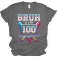 Bruh It's My 100 Days Of School Baseball Ice Cream Drip Boys Unisex Jersey T-Shirt Bruh It's My 100 Days Of School Baseball Ice Cream Drip Boys Unisex Jersey T-Shirt