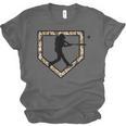 Camo Home Plate Camouflage Baseball Batter Youth Boys Unisex Jersey T-Shirt