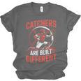Catchers Are Built Different Baseball Catcher Unisex Jersey T-Shirt Catchers Are Built Different Baseball Catcher Unisex Jersey T-Shirt