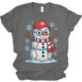 Christmas Baseball Snowman Xmas Pajamas Women Men Boys Unisex Jersey T-Shirt Christmas Baseball Snowman Xmas Pajamas Women Men Boys Unisex Jersey T-Shirt